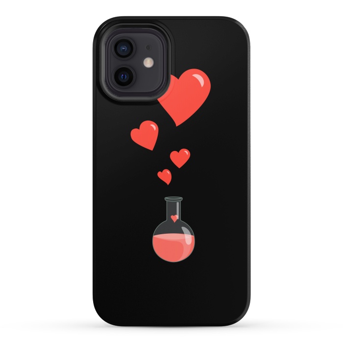 iPhone 12 StrongFit Flask Of Hearts Love Chemistry by Boriana Giormova