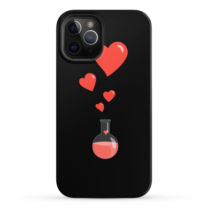 iPhone 12 Pro StrongFit Flask Of Hearts Love Chemistry by Boriana Giormova