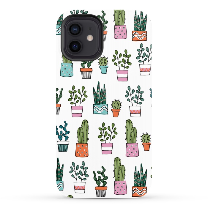 iPhone 12 StrongFit cacti in pots 2 by Laura Grant