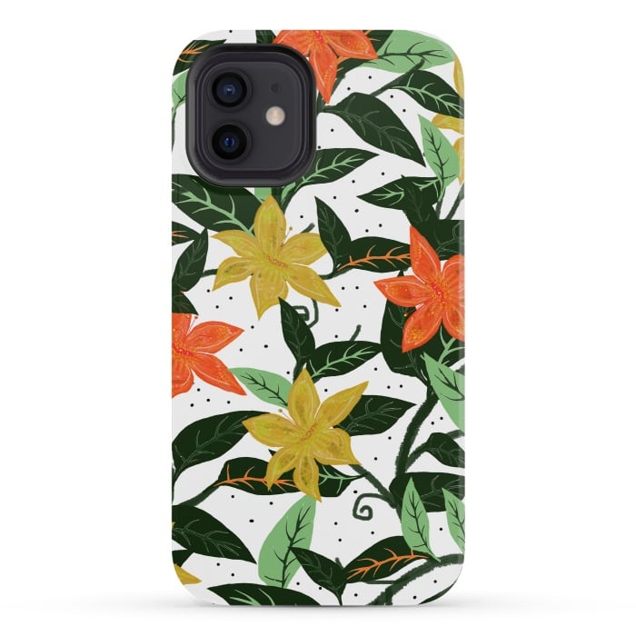 iPhone 12 mini StrongFit Tropical Rainforest by Uma Prabhakar Gokhale