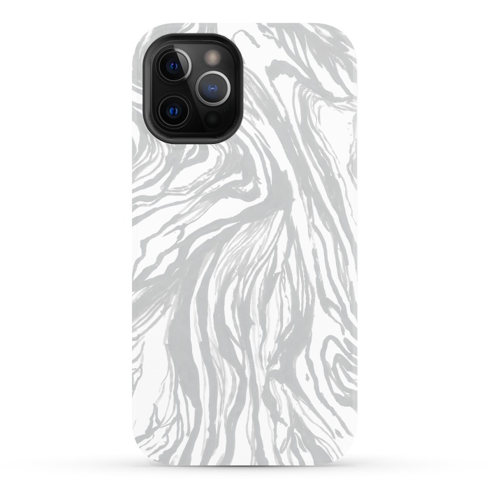iPhone 12 Pro StrongFit Gray Marble by Caitlin Workman