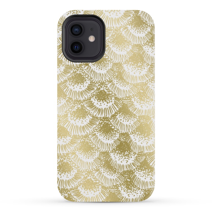 iPhone 12 mini StrongFit Organic Burst Gold by Caitlin Workman