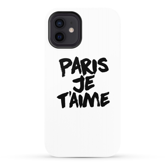 iPhone 12 StrongFit Paris, Je t'aime by Mitxel Gonzalez
