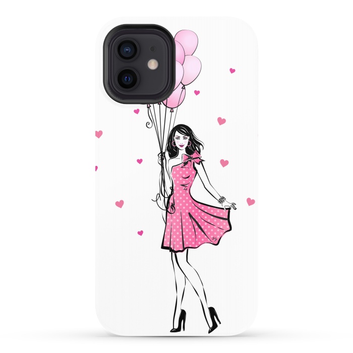 iPhone 12 StrongFit Girl with balloons by Martina