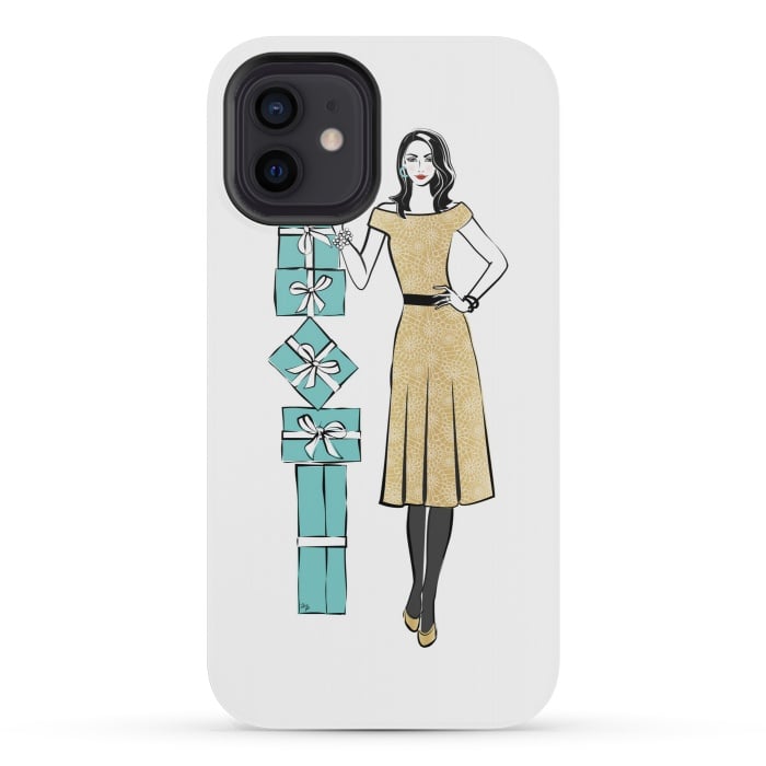 iPhone 12 mini StrongFit Attractive young Woman with gifts by Martina