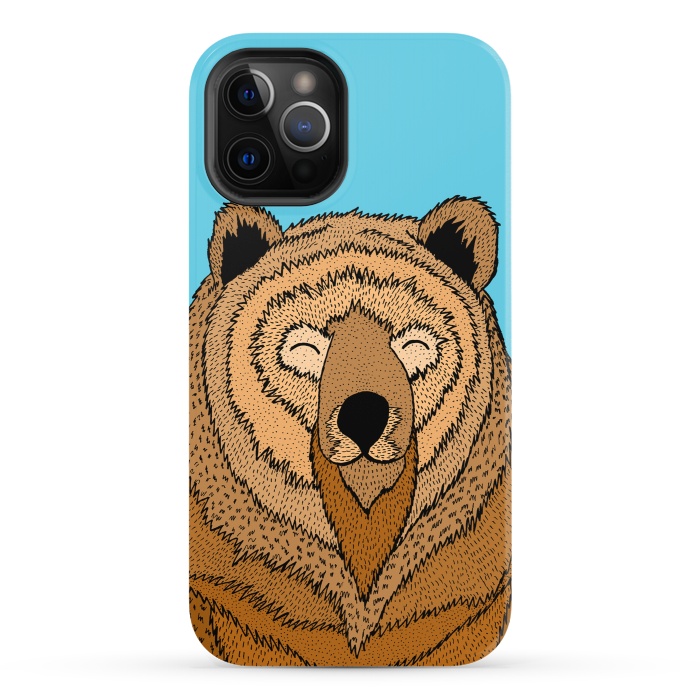 iPhone 12 Pro StrongFit Happy Bear by Steve Wade (Swade)