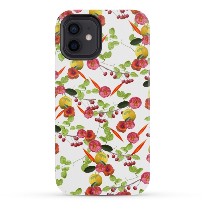 iPhone 12 mini StrongFit Fruity Flora by Zala Farah