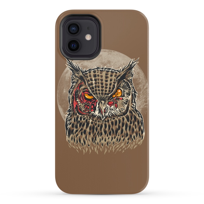 iPhone 12 StrongFit Zombie Owl by Branko Ricov