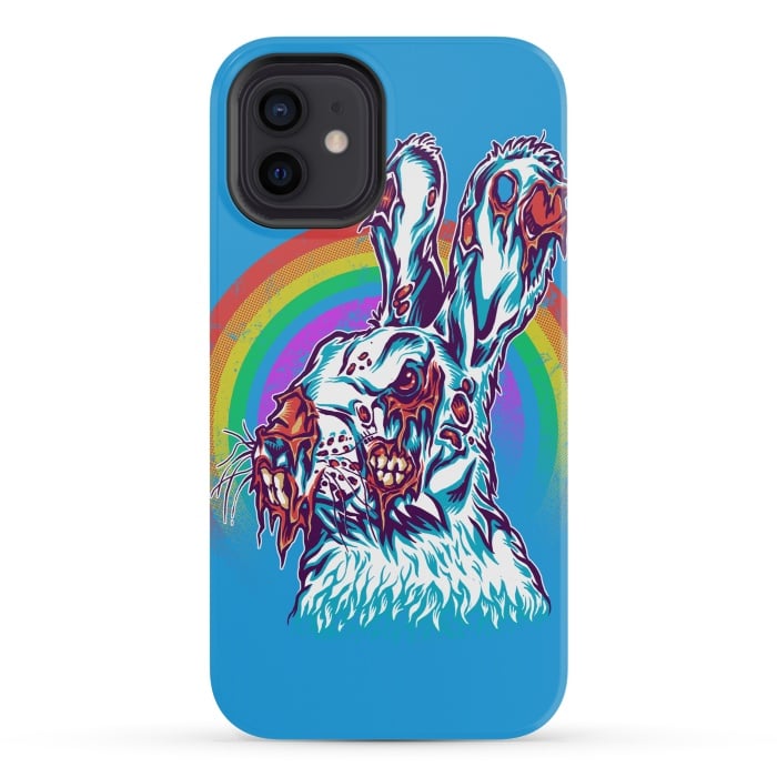 iPhone 12 mini StrongFit Zombie Rabbit by Branko Ricov