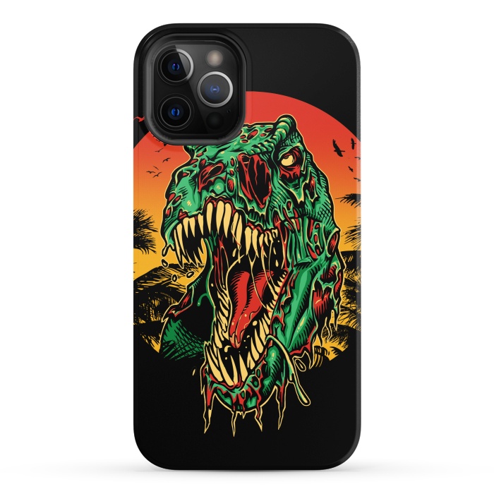 iPhone 12 Pro StrongFit Zombie T-Rex by Branko Ricov