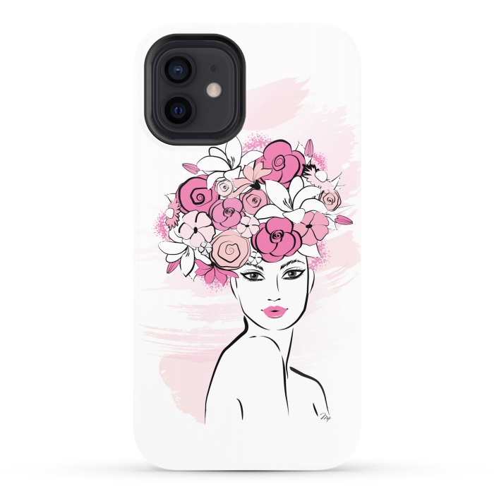 iPhone 12 StrongFit Flower Crown Girl by Martina