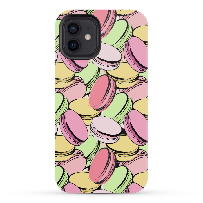iPhone 12 mini StrongFit Sweet Macarons by Martina