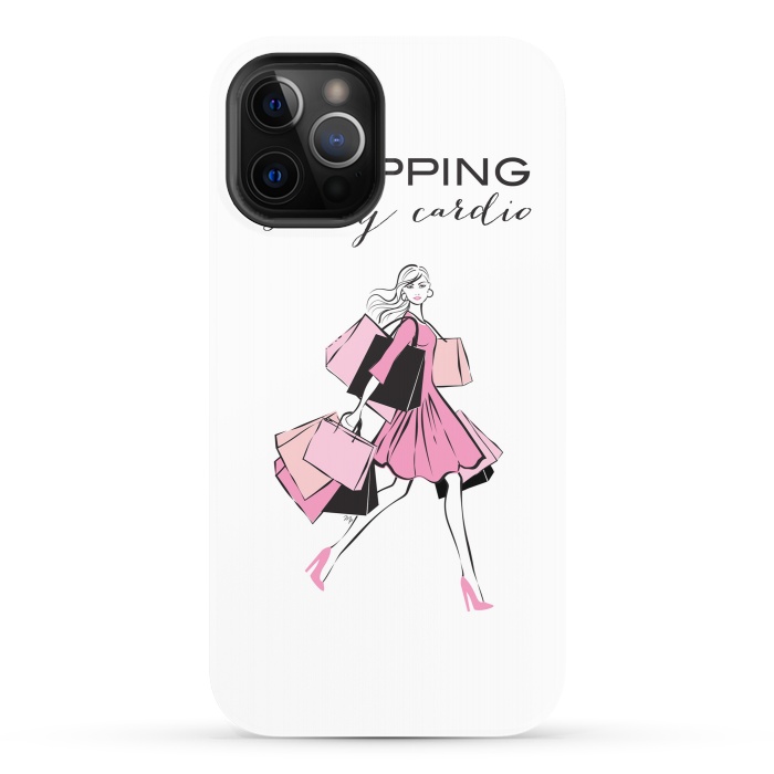 iPhone 12 Pro StrongFit Shopping Girl by Martina