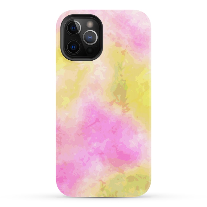 iPhone 12 Pro StrongFit Pink + Yellow Galaxy by Zala Farah