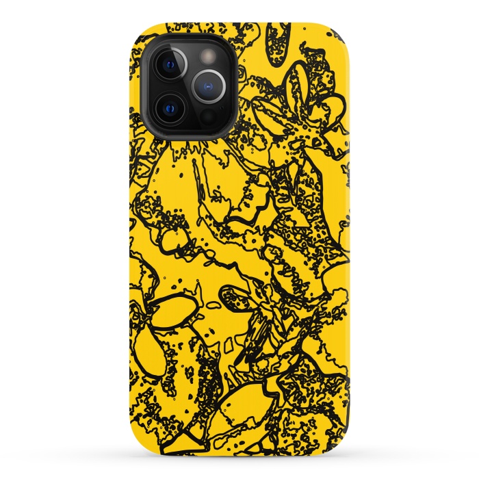 iPhone 12 Pro StrongFit Yellow Bumble by Zala Farah