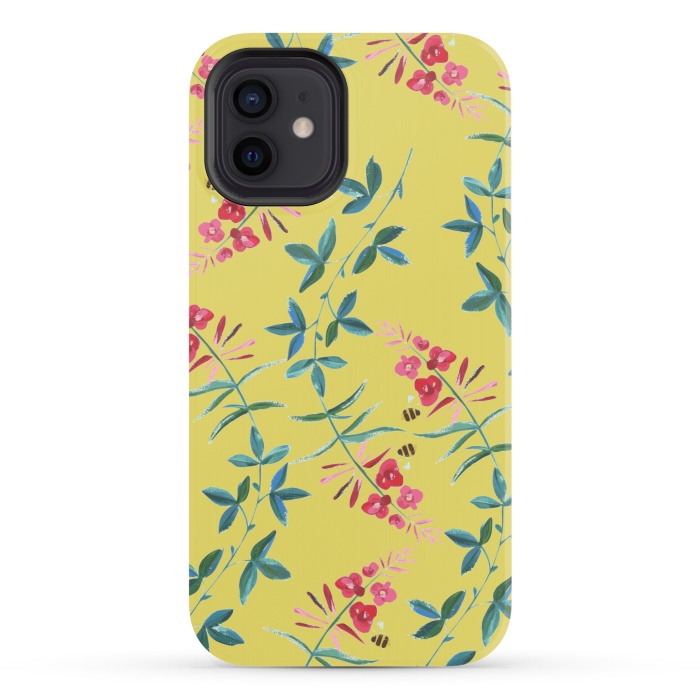 iPhone 12 StrongFit Floral Vines by Zala Farah