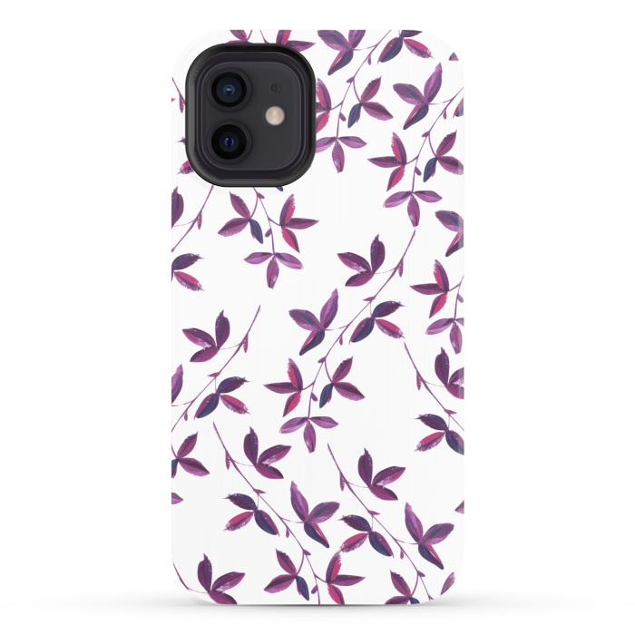 iPhone 12 StrongFit Purple Vines by Zala Farah