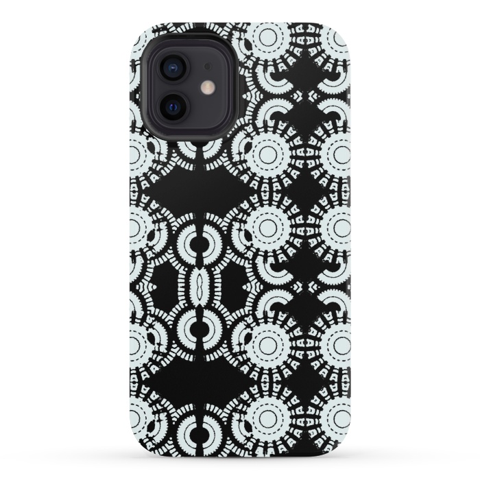 iPhone 12 mini StrongFit Inner Workings by Bettie * Blue