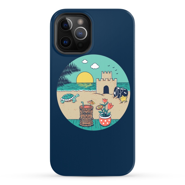 iPhone 12 Pro StrongFit Video game beach by Coffee Man