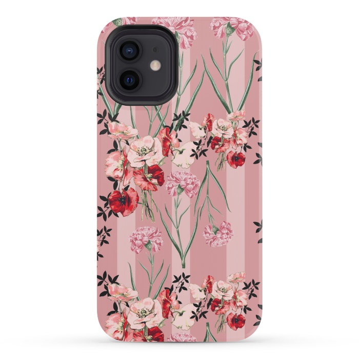iPhone 12 StrongFit Floral Love X (Red) by Zala Farah
