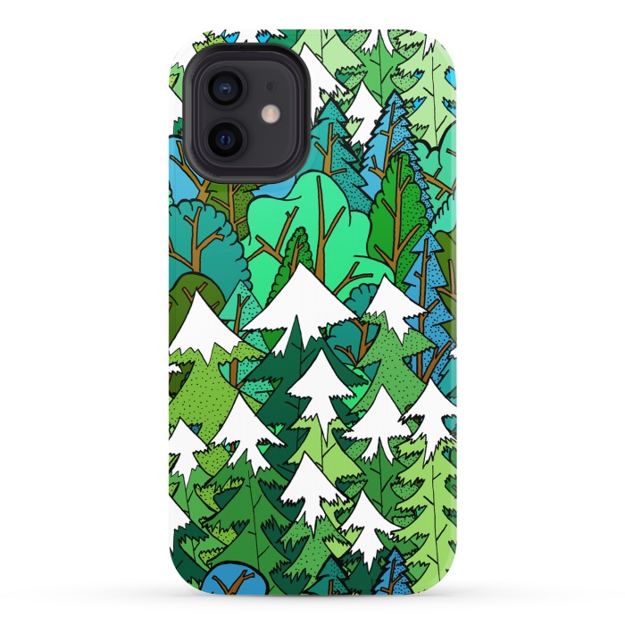 iPhone 12 StrongFit Winter's Forest by Steve Wade (Swade)