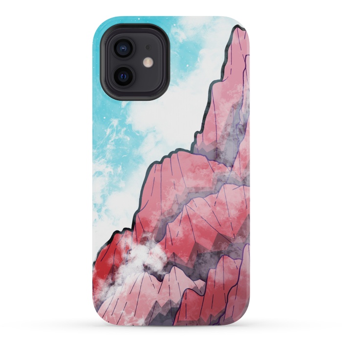 iPhone 12 mini StrongFit The Misty Mountains by Steve Wade (Swade)