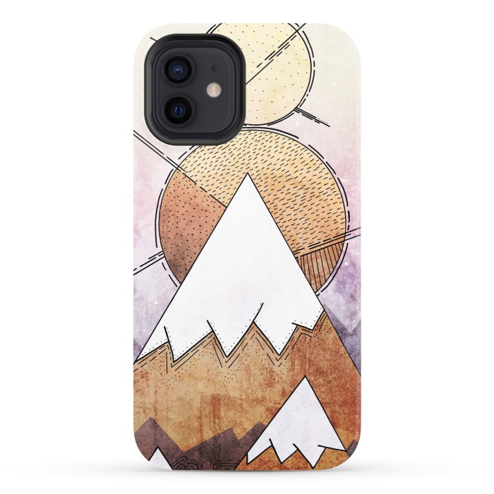 iPhone 12 StrongFit Metal Mountains by Steve Wade (Swade)