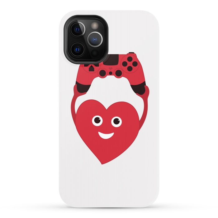 iPhone 12 Pro StrongFit Cute Geek Gamer Heart by Boriana Giormova