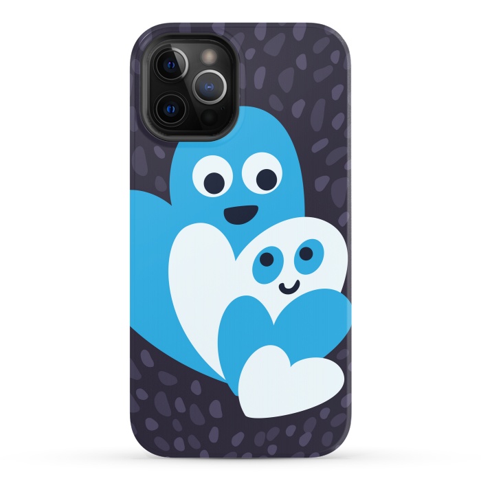 iPhone 12 Pro StrongFit Cute Happy Hearts Family by Boriana Giormova