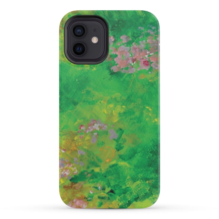 iPhone 12 mini StrongFit Impressionist Meadow by Zoe Charlotte