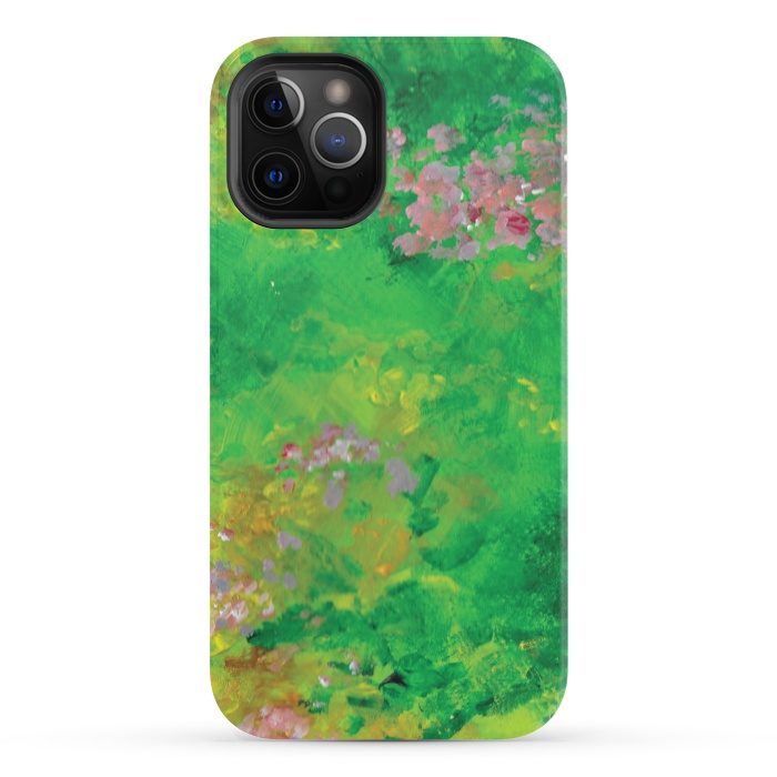 iPhone 12 Pro StrongFit Impressionist Meadow by Zoe Charlotte