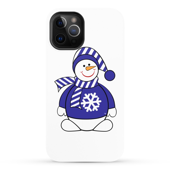 iPhone 12 Pro StrongFit Cute snowman by Martina