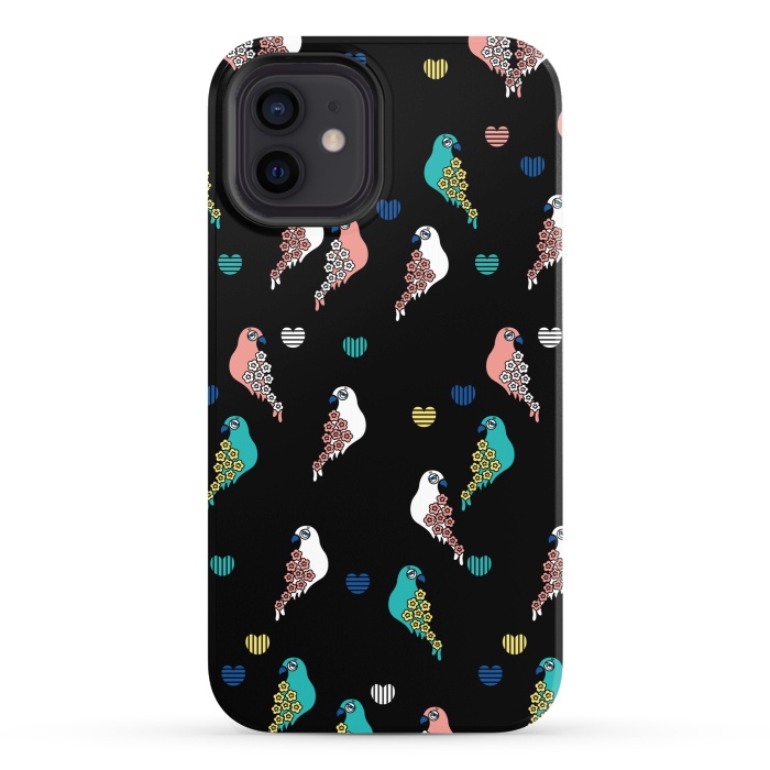 iPhone 12 StrongFit CUTIE BIRDS by Michael Cheung