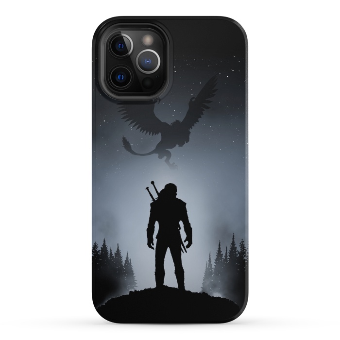 iPhone 12 Pro StrongFit White Wolf by Denis Orio Ibañez