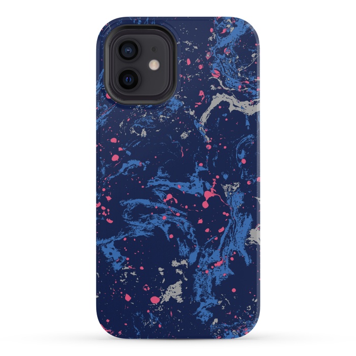 iPhone 12 StrongFit Marble Blue by Susanna Nousiainen