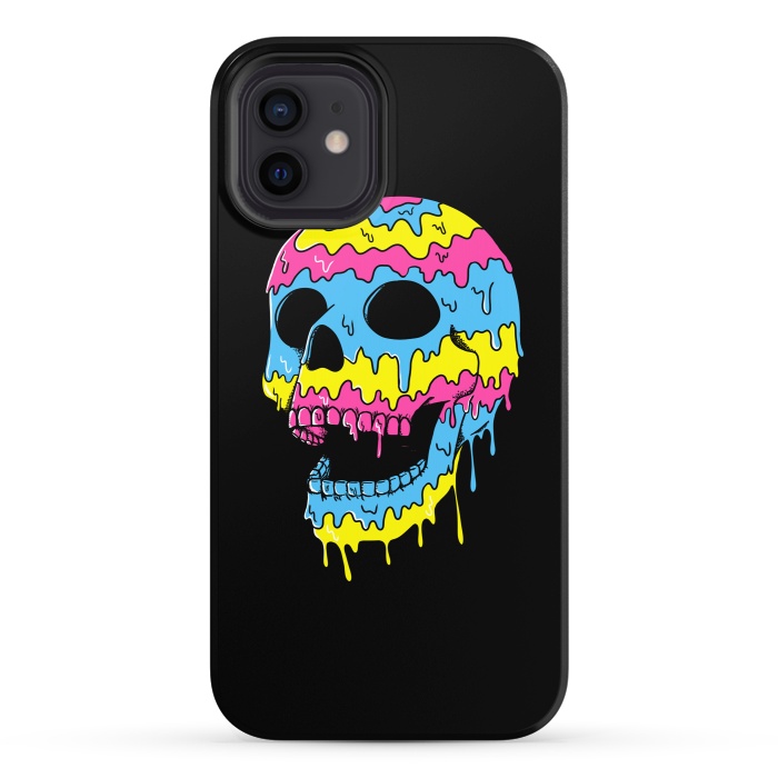 iPhone 12 StrongFit Melted Skull by Coffee Man