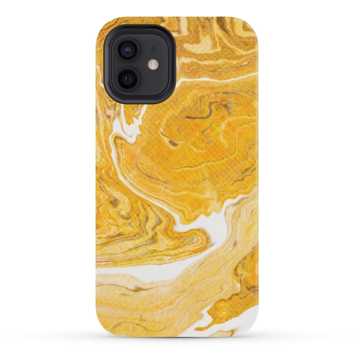 iPhone 12 mini StrongFit Snake Skin Marble by Uma Prabhakar Gokhale