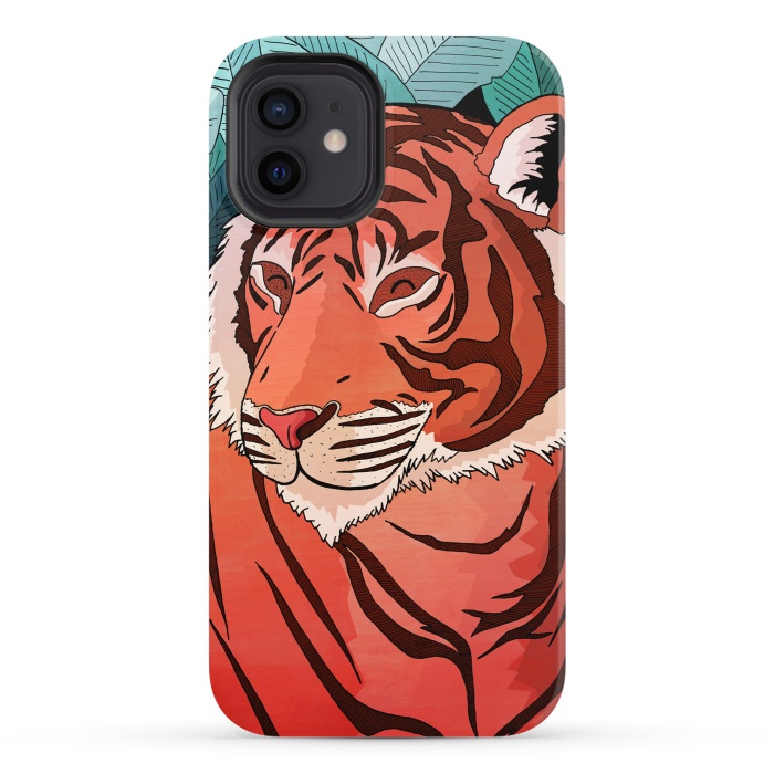 iPhone 12 StrongFit Tiger in the jungle  by Steve Wade (Swade)
