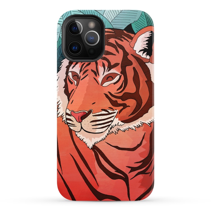 iPhone 12 Pro StrongFit Tiger in the jungle  by Steve Wade (Swade)