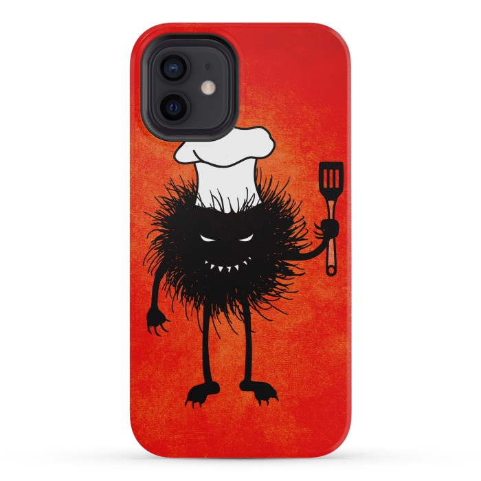 iPhone 12 mini StrongFit Evil Bug With Chef Hat Loves To Cook by Boriana Giormova