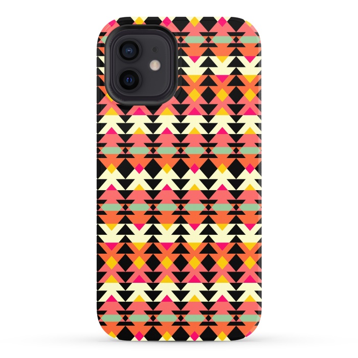 iPhone 12 StrongFit Aztec Geometrical Pattern by Dhruv Narelia