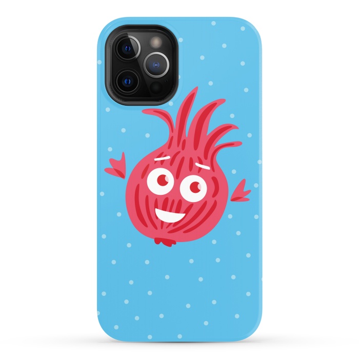 iPhone 12 Pro StrongFit Cute Red Onion Character by Boriana Giormova