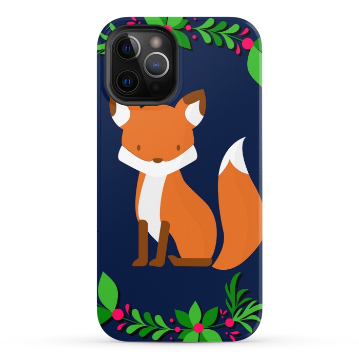 iPhone 12 Pro StrongFit fox pattern by MALLIKA