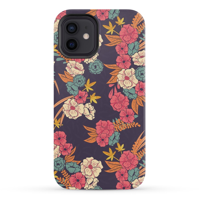 iPhone 12 mini StrongFit Jungle Pattern 006 by Jelena Obradovic