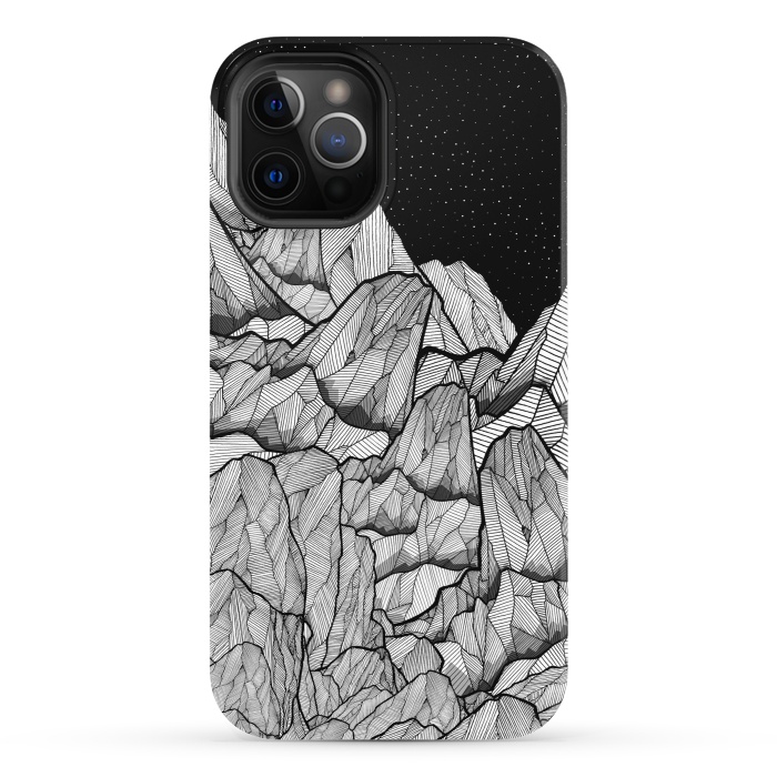 iPhone 12 Pro StrongFit Mountains under the star fields by Steve Wade (Swade)