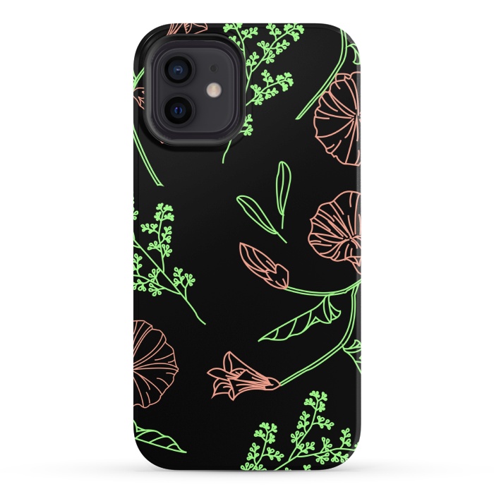 iPhone 12 StrongFit floral design 3 by MALLIKA