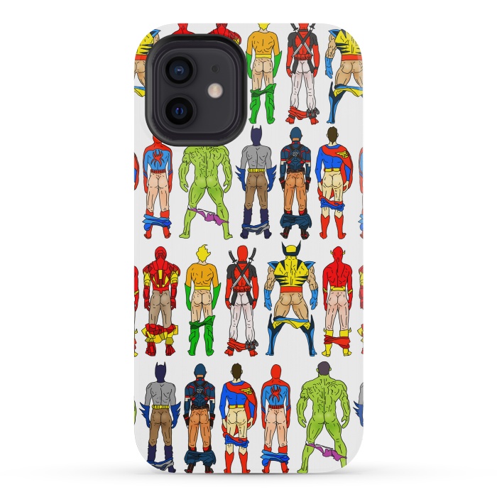 iPhone 12 mini StrongFit Superhero Butts by Notsniw