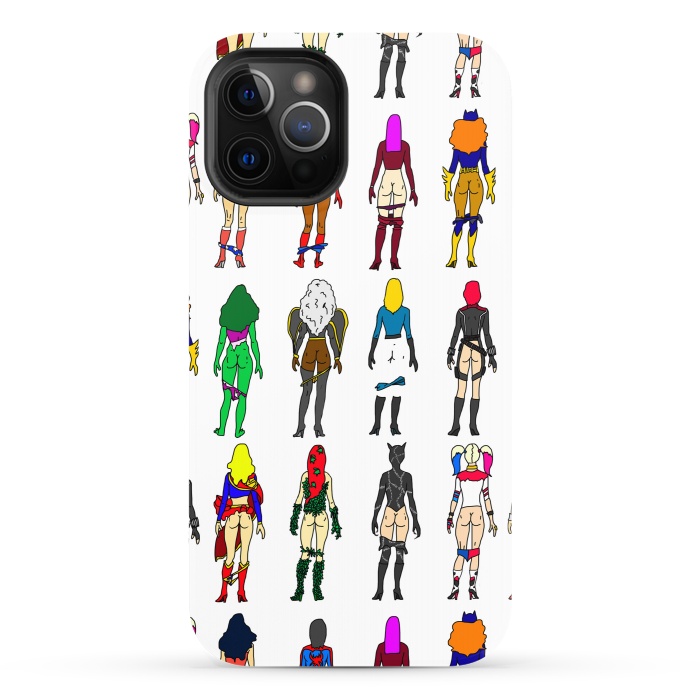 iPhone 12 Pro StrongFit Superhero Butts - Girls by Notsniw