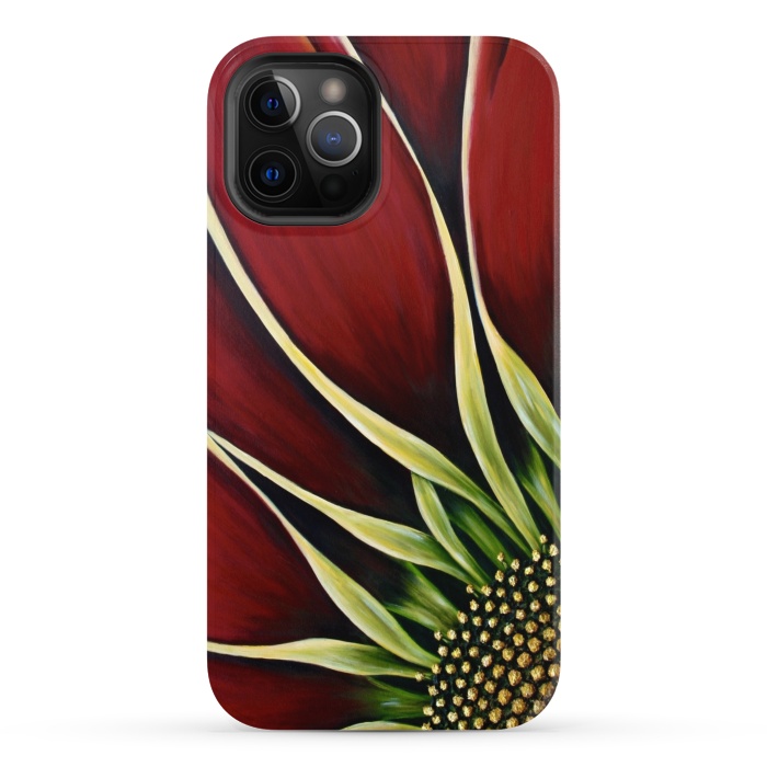 iPhone 12 Pro StrongFit Red Gazania II by Denise Cassidy Wood
