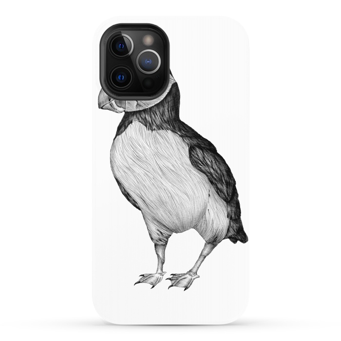 iPhone 12 Pro StrongFit Little Puffin by ECMazur 